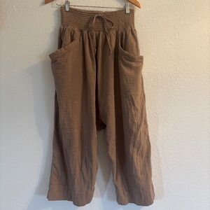 Free people cotton harem pants